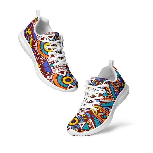 African Print Men's Athletic Shoes — Tozi Tribal Sneaker