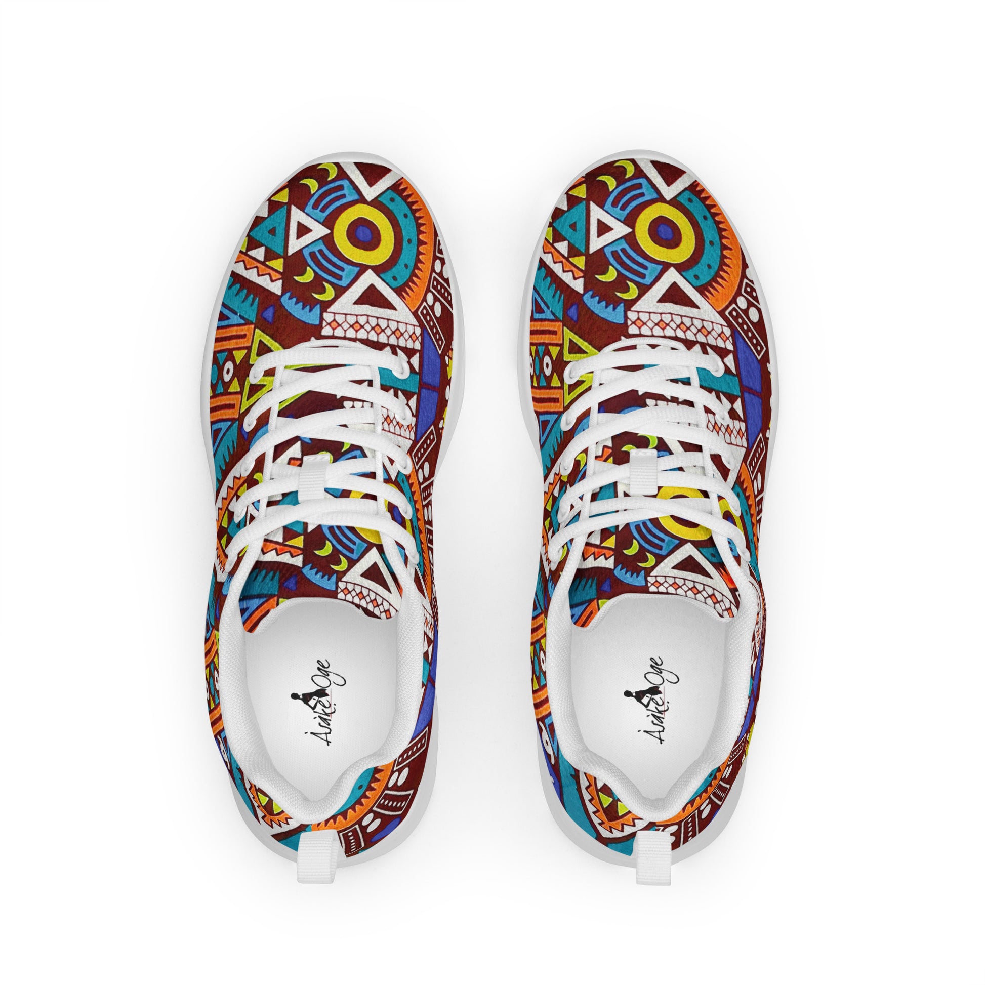 African Print Men's Athletic Shoes — Tozi Tribal Sneaker