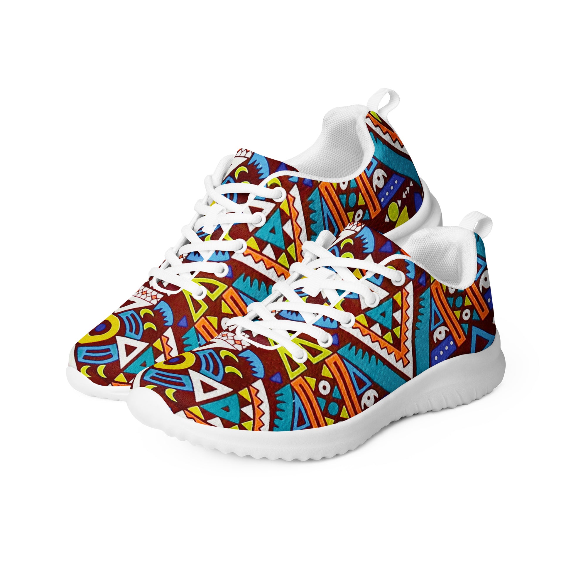 African Print Men's Athletic Shoes — Tozi Tribal Sneaker