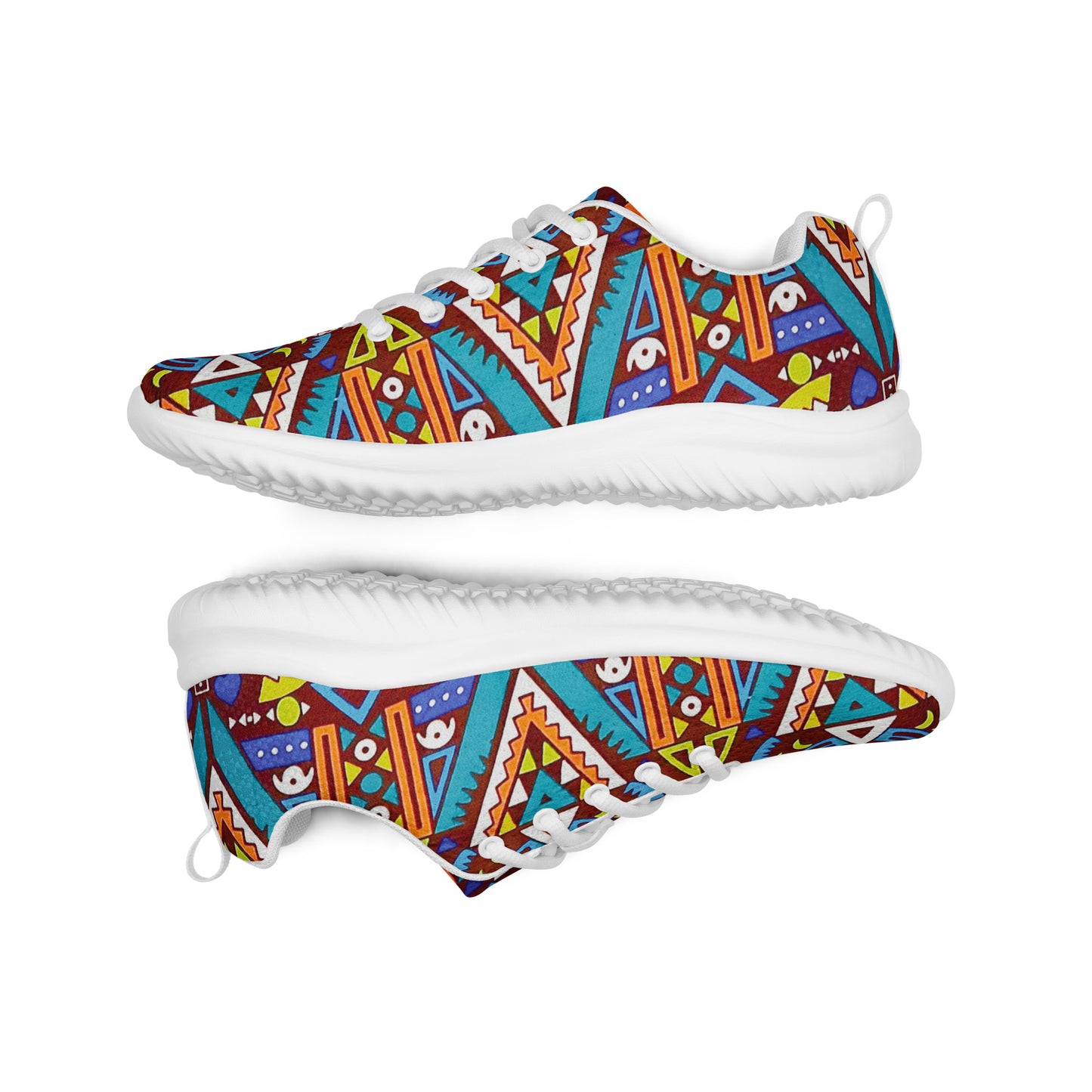 African Print Men's Athletic Shoes — Tozi Tribal Sneaker