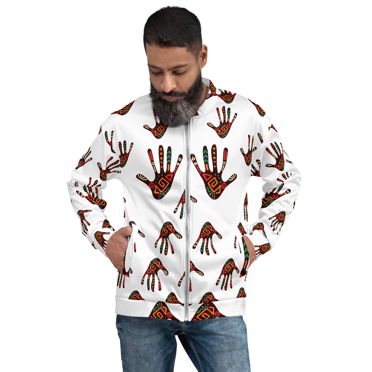 African Print Unisex Bomber Jacket — Duro ASAKE-OGE