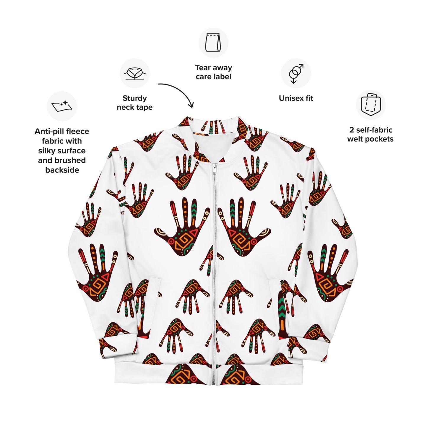 African Print Unisex Bomber Jacket — Duro ASAKE-OGE