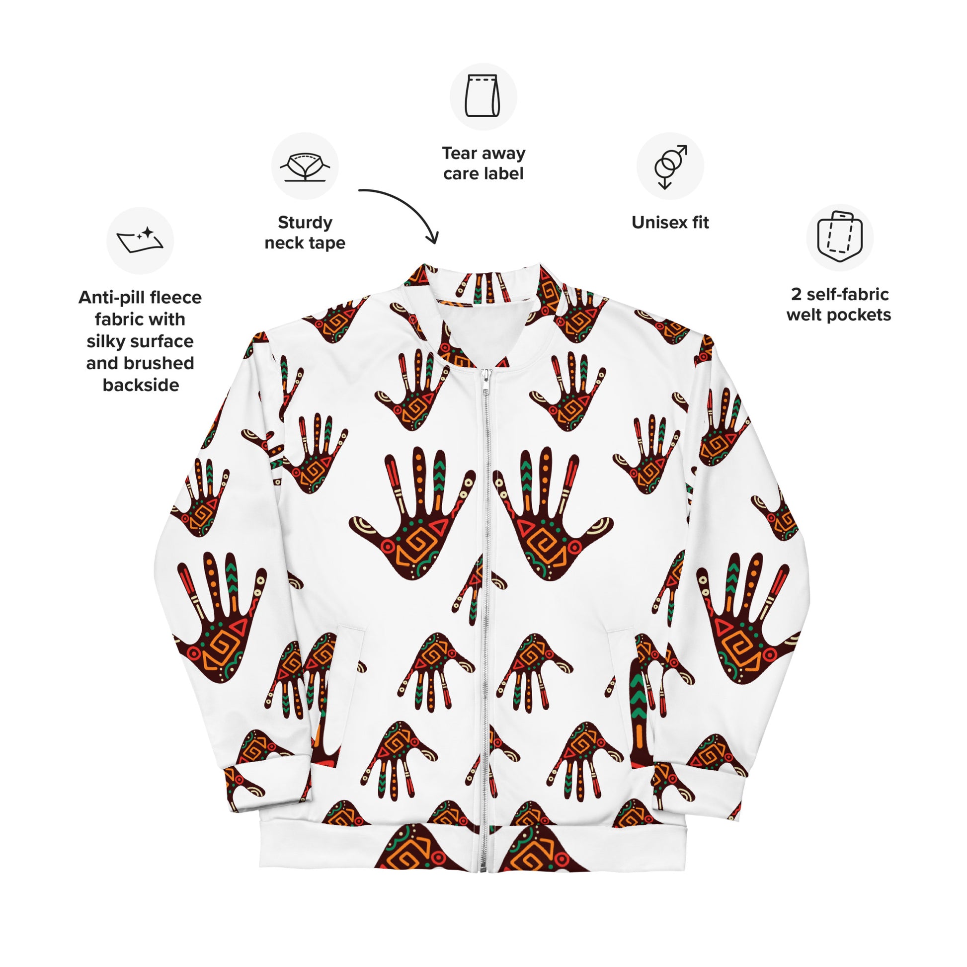African Print Unisex Bomber Jacket — Duro ASAKE-OGE