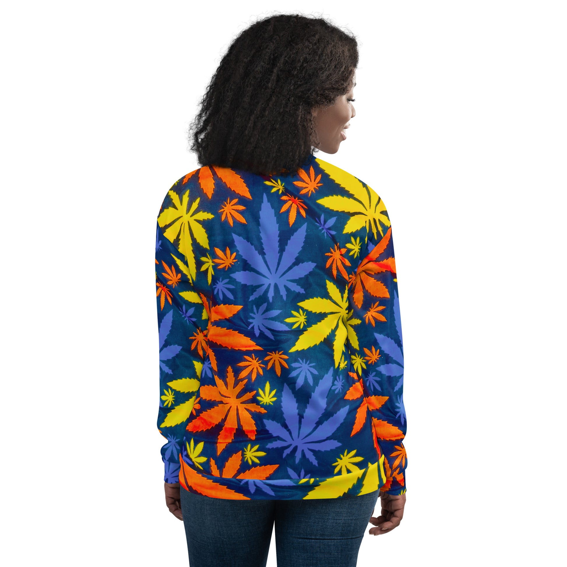 African Print Unisex Bomber Jacket — Mari | ASAKE-OGE