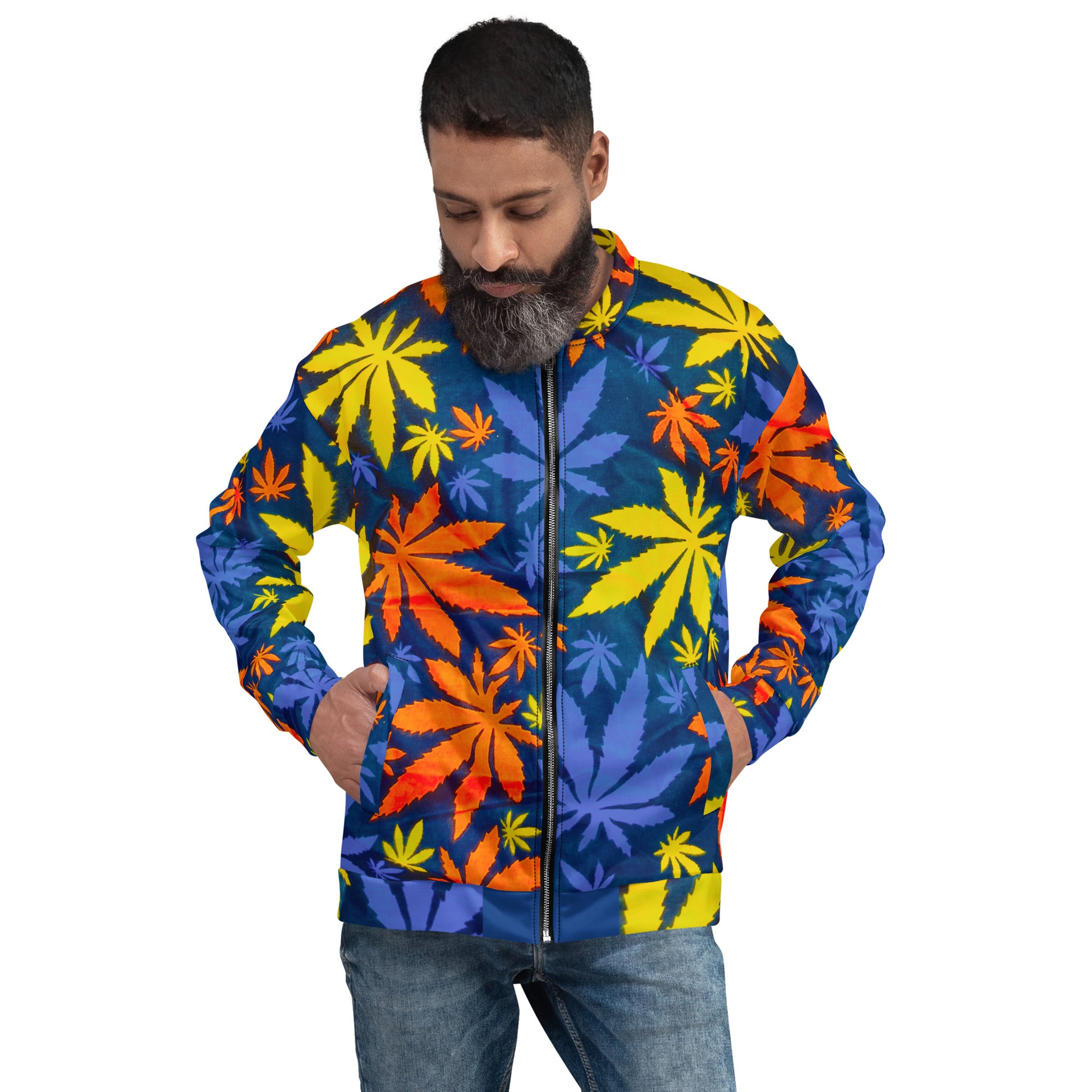 African Print Unisex Bomber Jacket — Mari | ASAKE-OGE