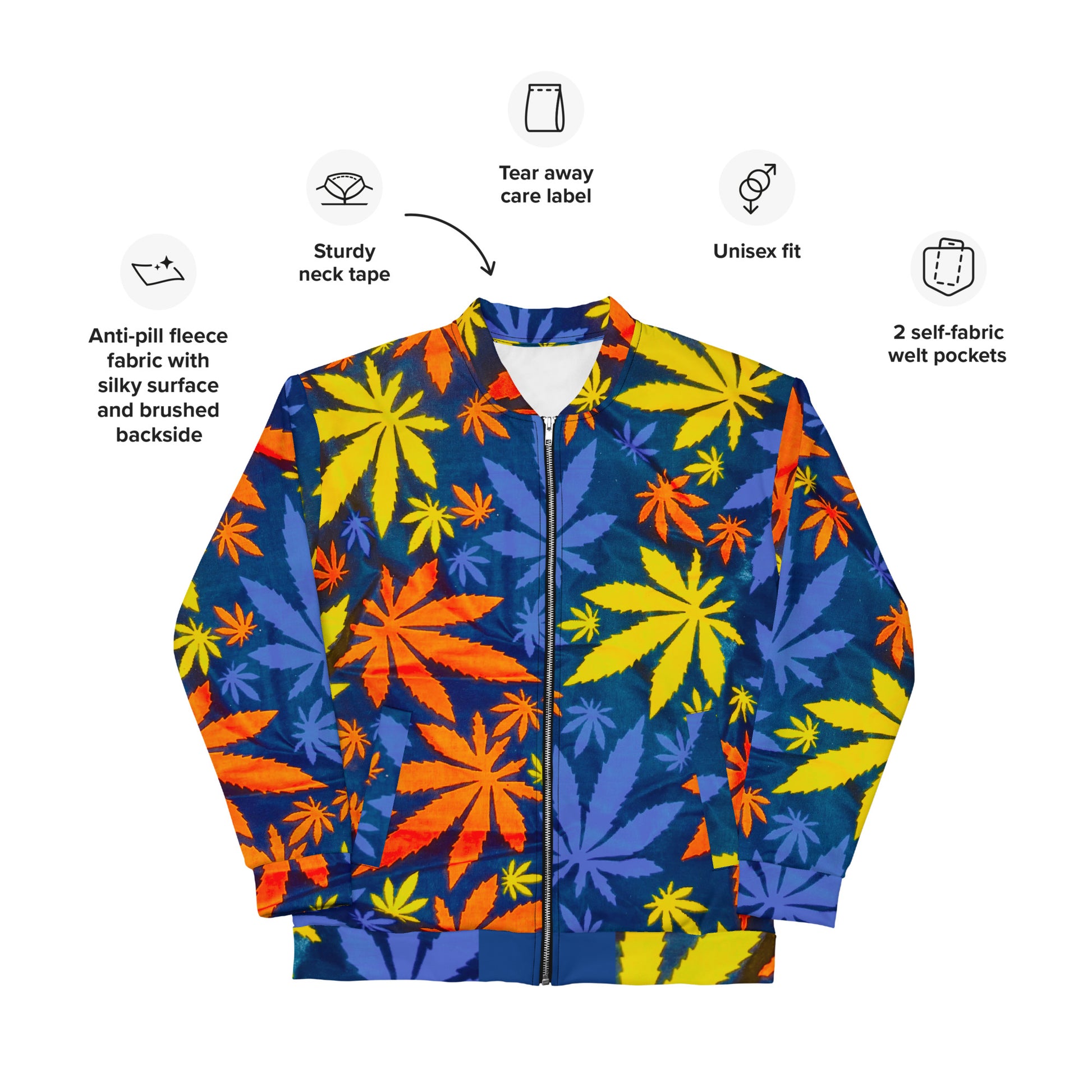 African Print Unisex Bomber Jacket — Mari | ASAKE-OGE