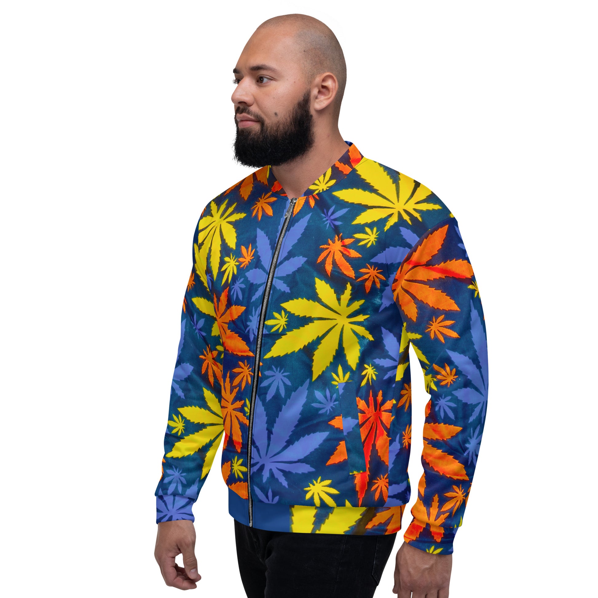 African Print Unisex Bomber Jacket — Mari | ASAKE-OGE