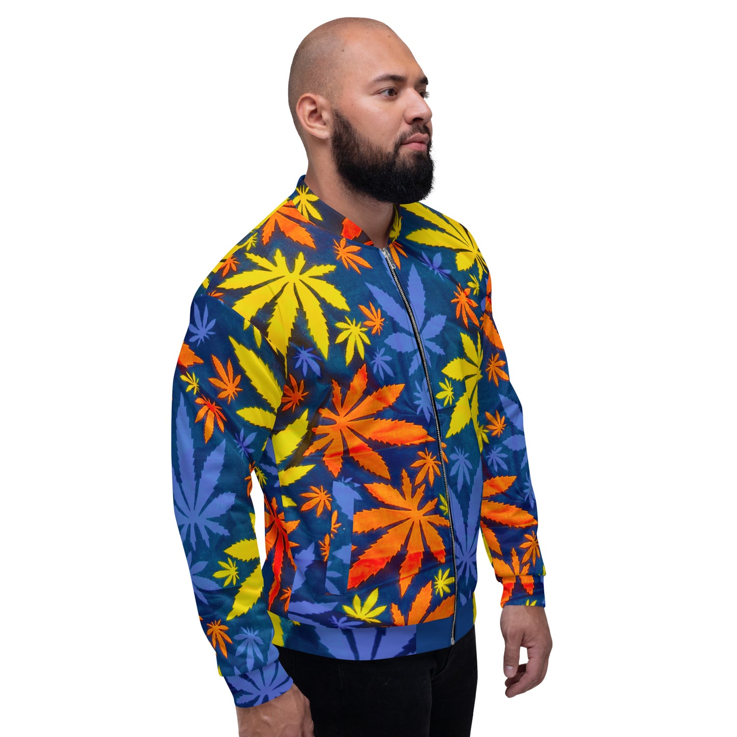 African Print Unisex Bomber Jacket — Mari | ASAKE-OGE
