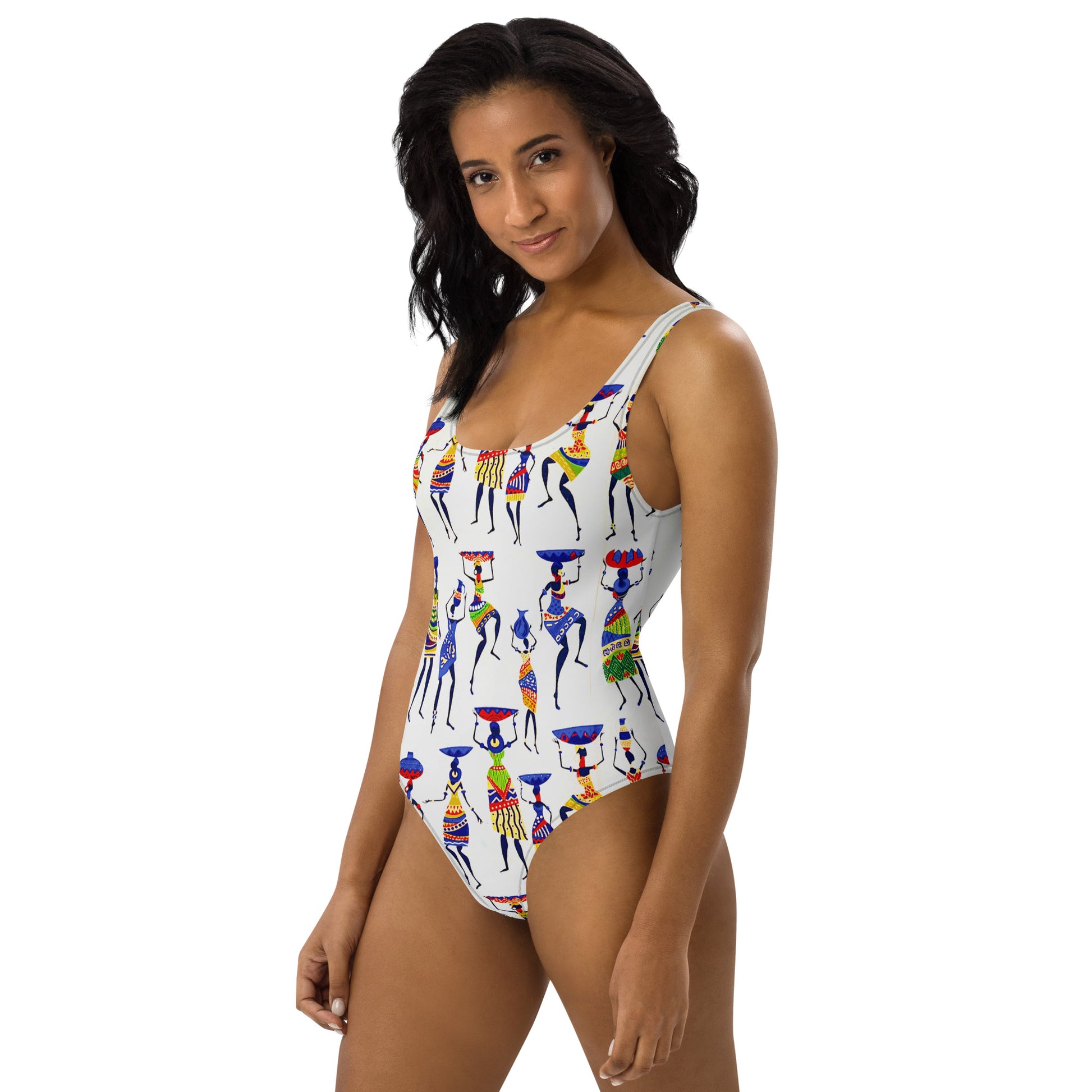 African Print Women's One Piece Swimsuit: Yeye Artisan | ASAKE-OGE
