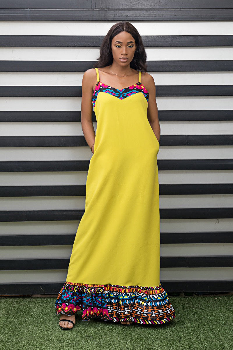 AsakeOge- Yellow Dress