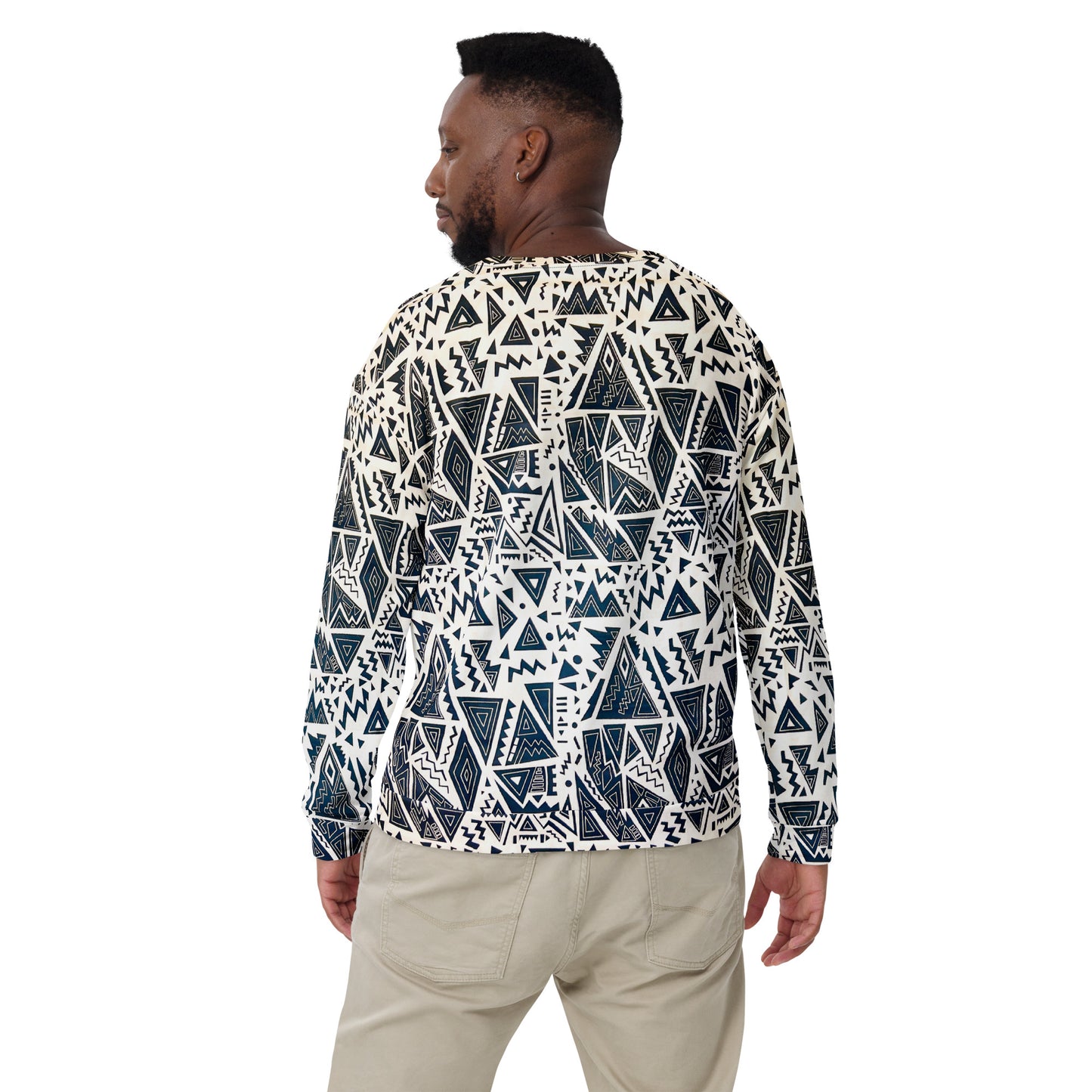 YAO African Print Unisex Sweatshirt — All-Over Print Crewneck