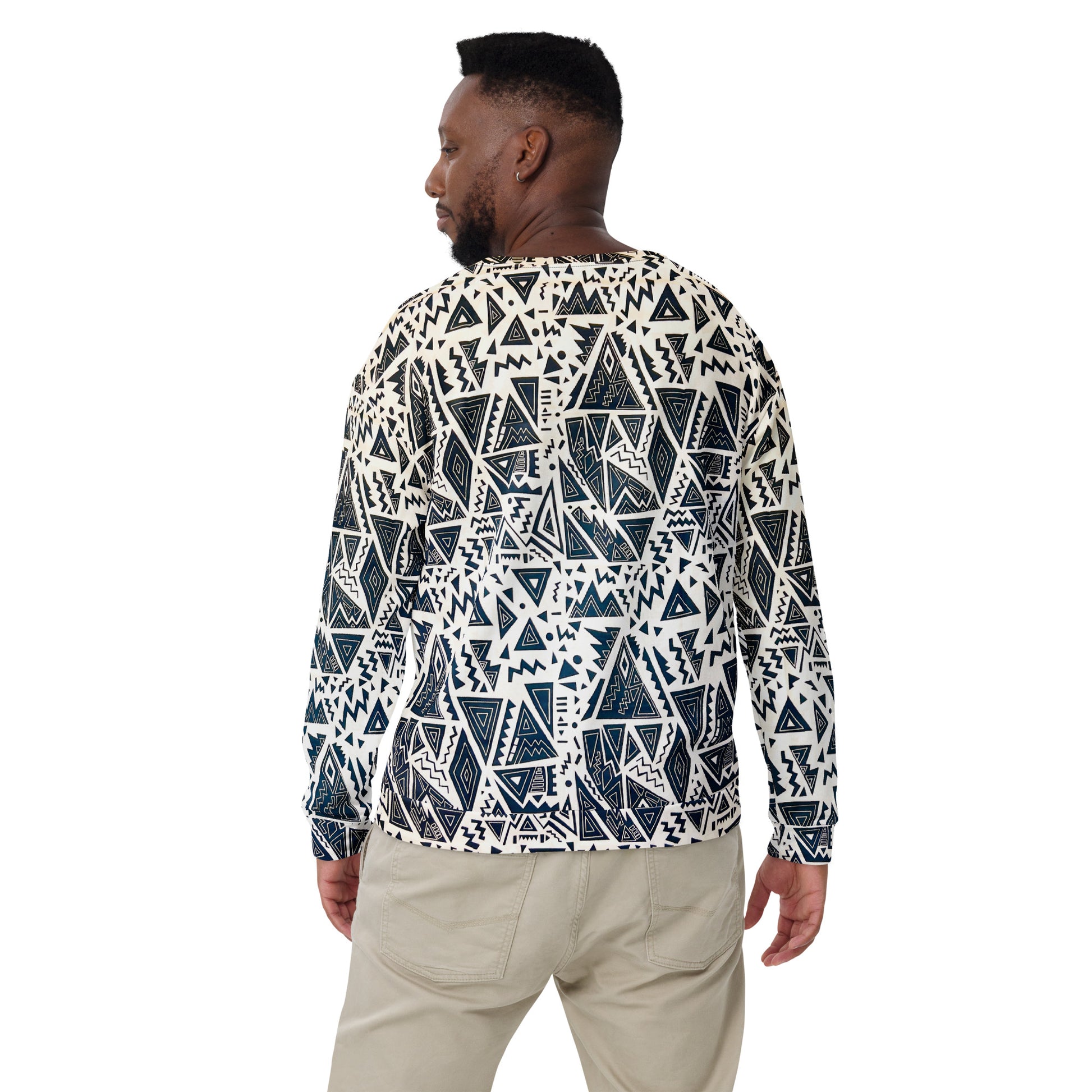 YAO African Print Unisex Sweatshirt — All-Over Print Crewneck