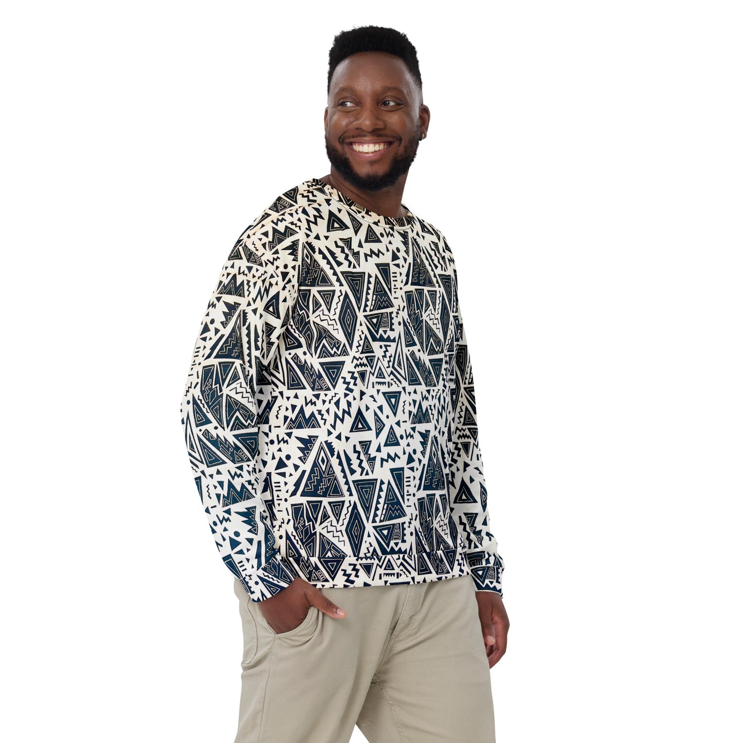 YAO African Print Unisex Sweatshirt — All-Over Print Crewneck