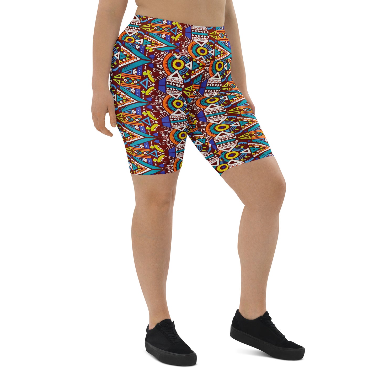 Tozi Aztec Print Biker Shorts