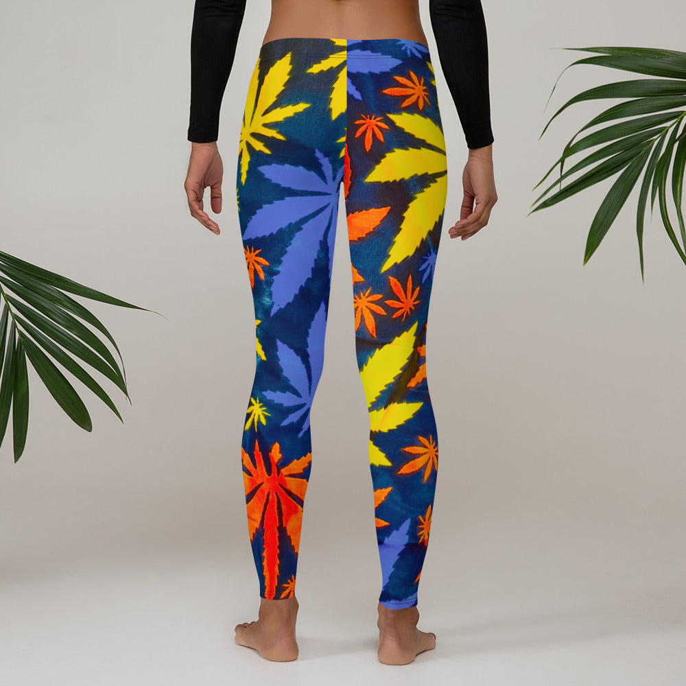 Back view of barefoot woman wearing Mari Yoga Workout Leggings