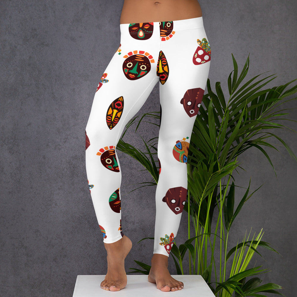 Chi Tribal Mask Leggings