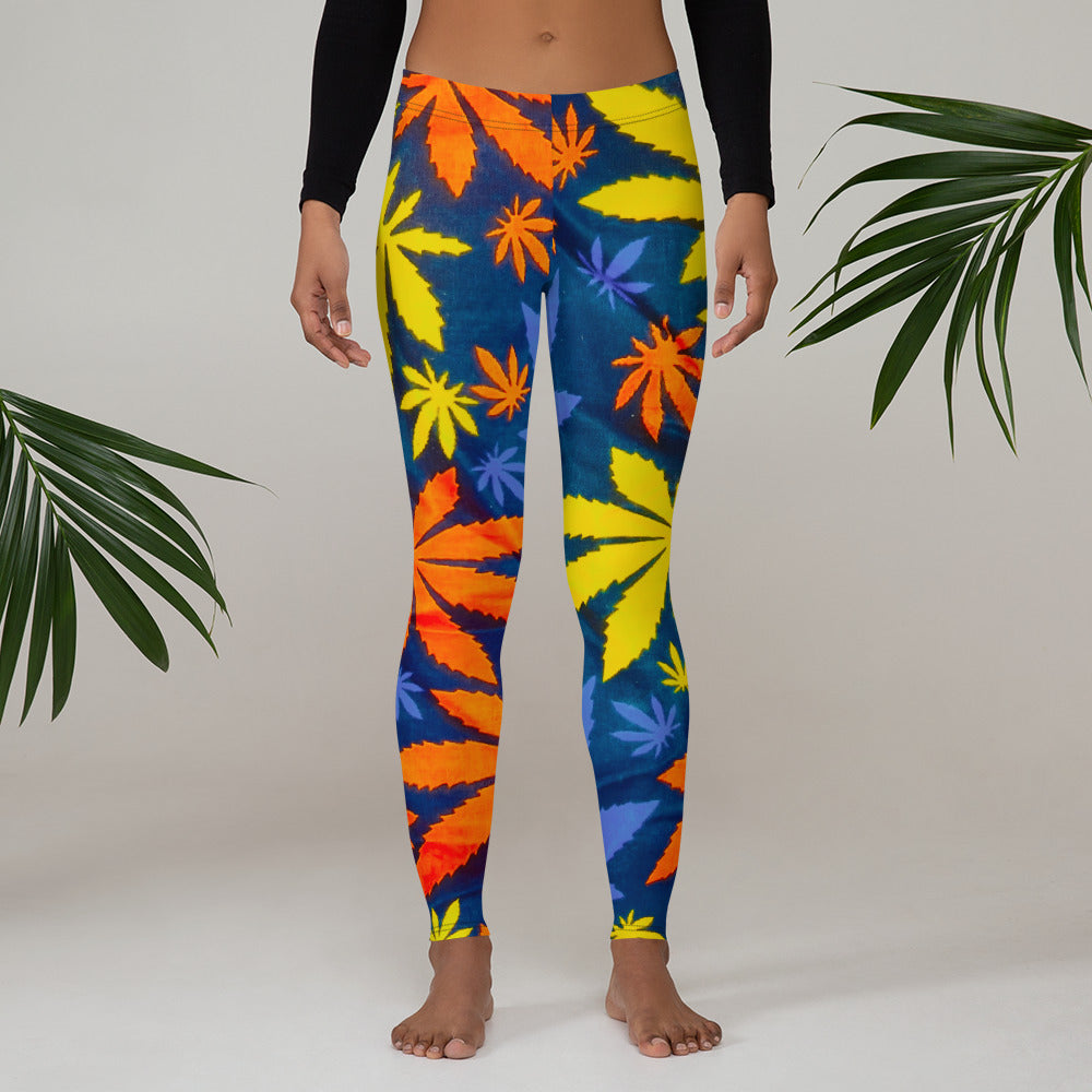 Front view of woman wearing Mari Yoga Workout Leggings barefoot