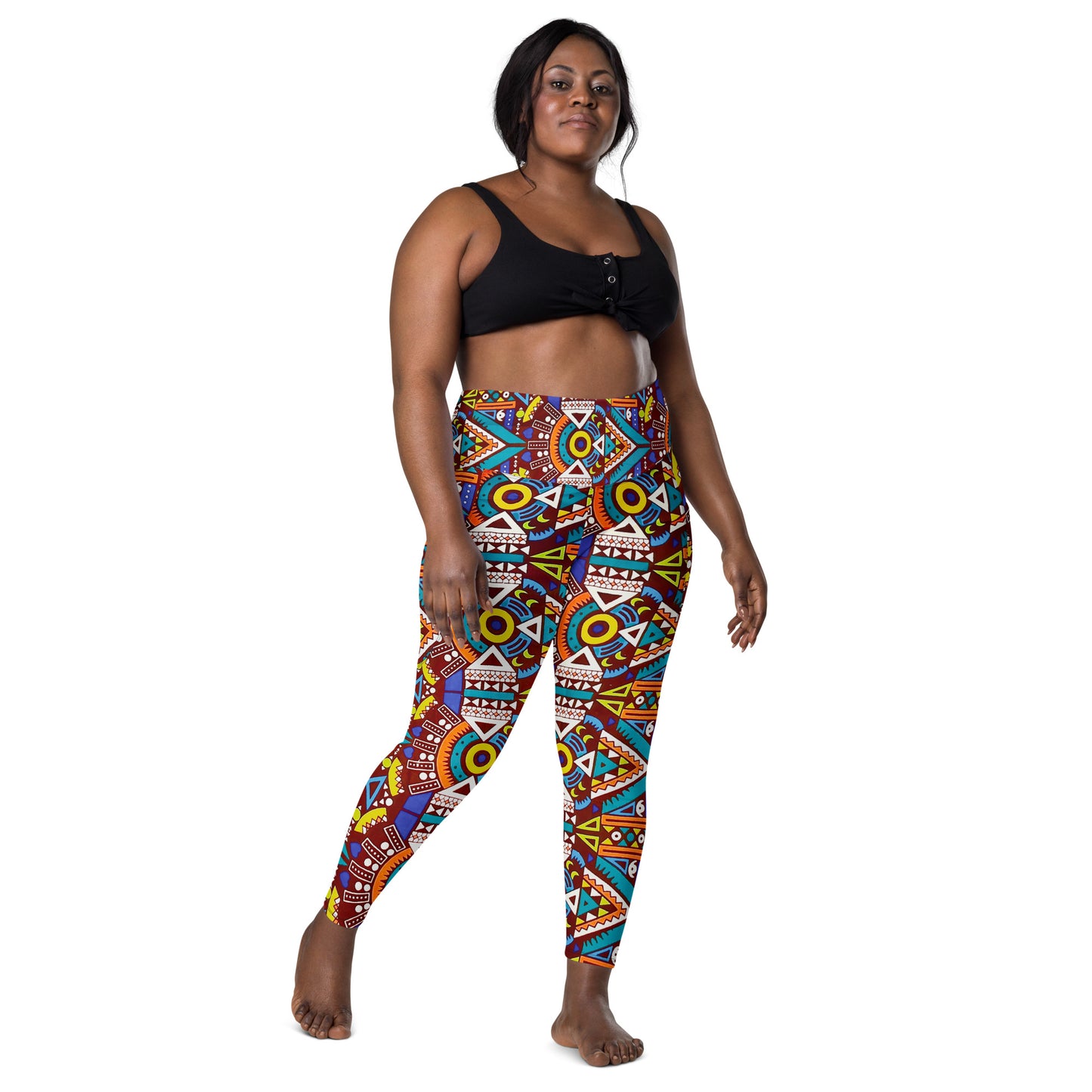 Tozi Yoga Sports Workout Leggings with pockets