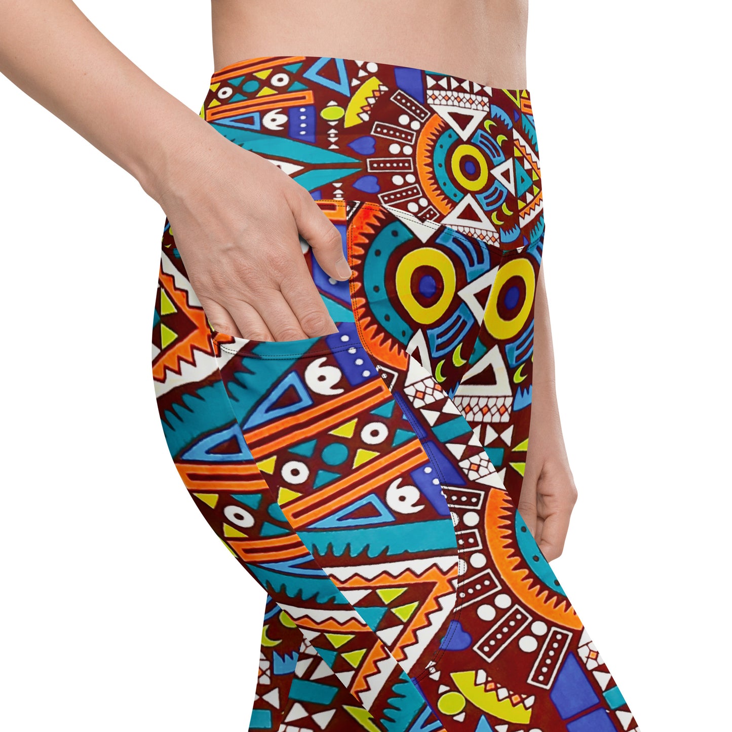 Tozi Yoga Sports Workout Leggings with pockets