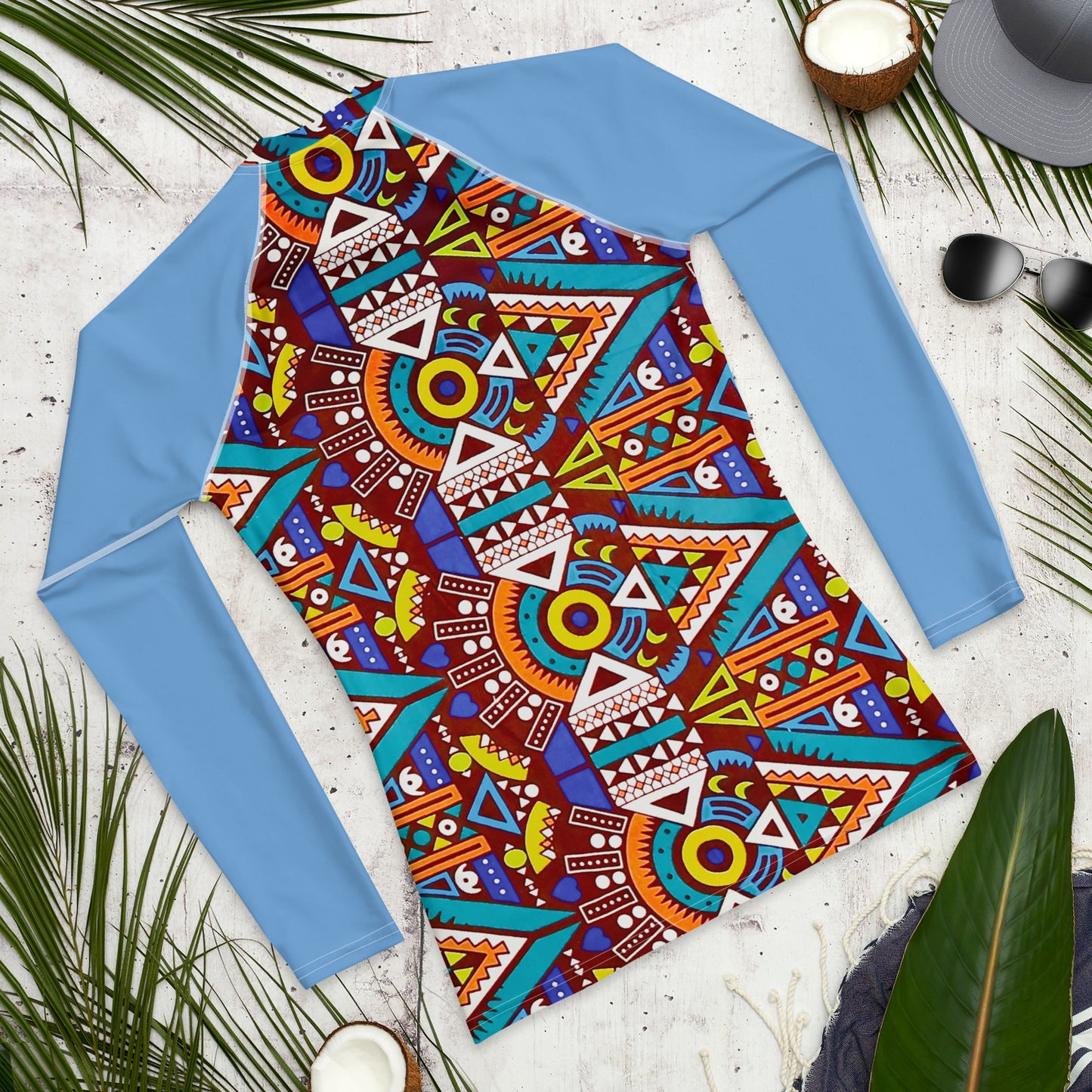 Tozi Aztec Print Men's Rash Guard