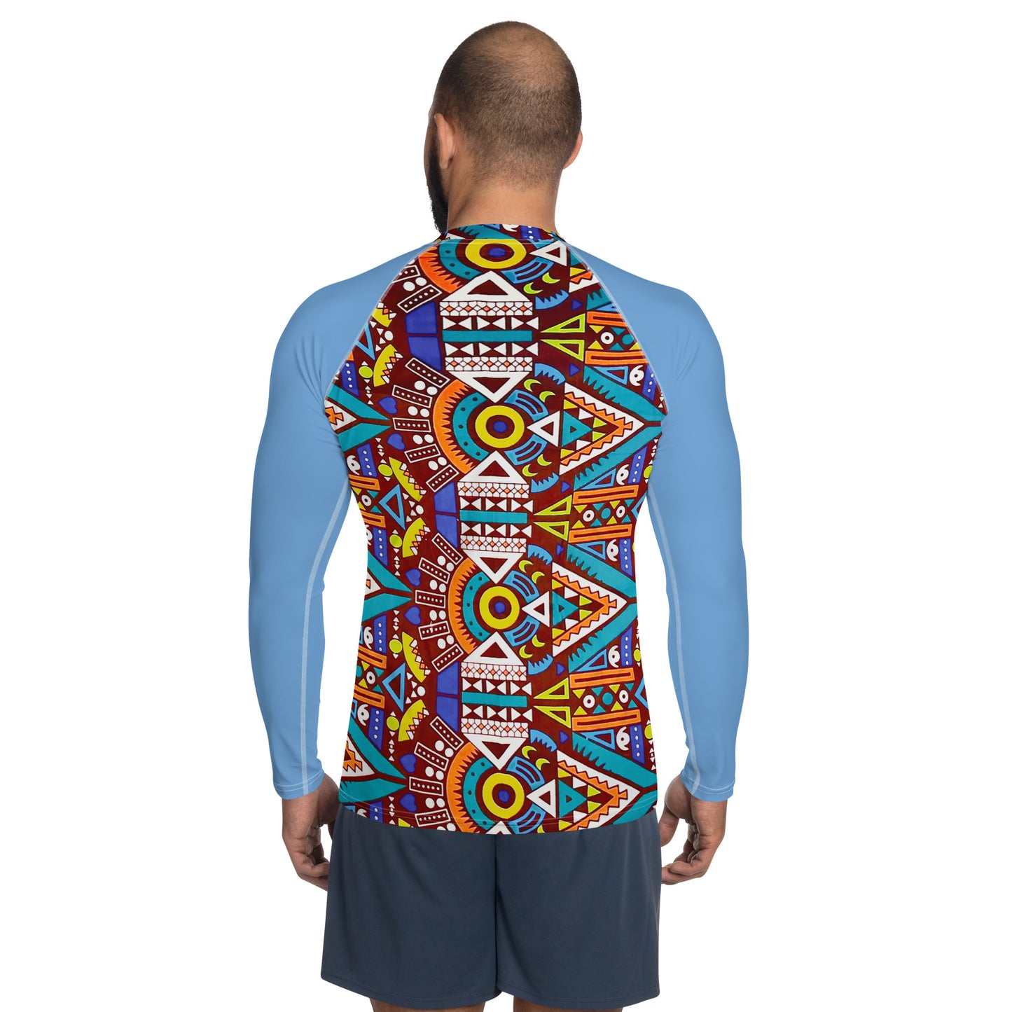 Tozi Aztec Print Men's Rash Guard