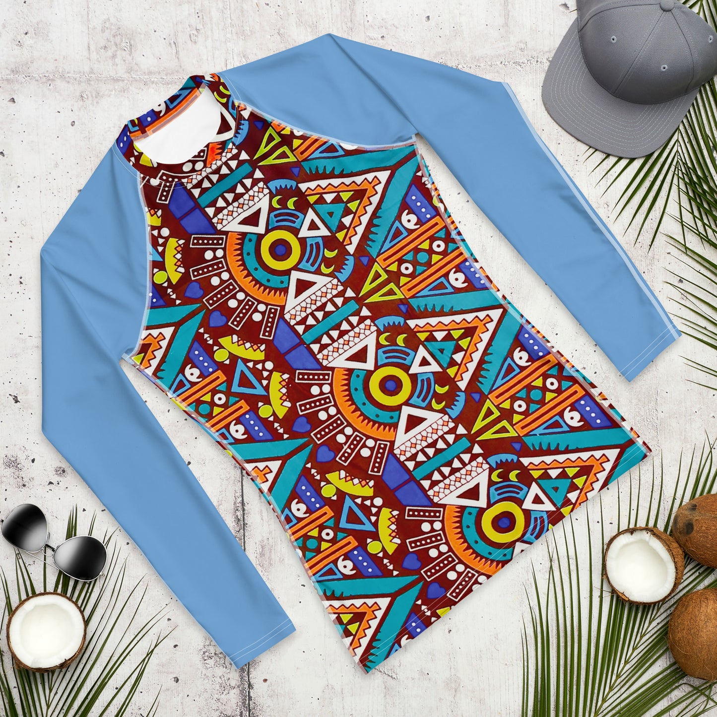 Tozi Aztec Print Men's Rash Guard