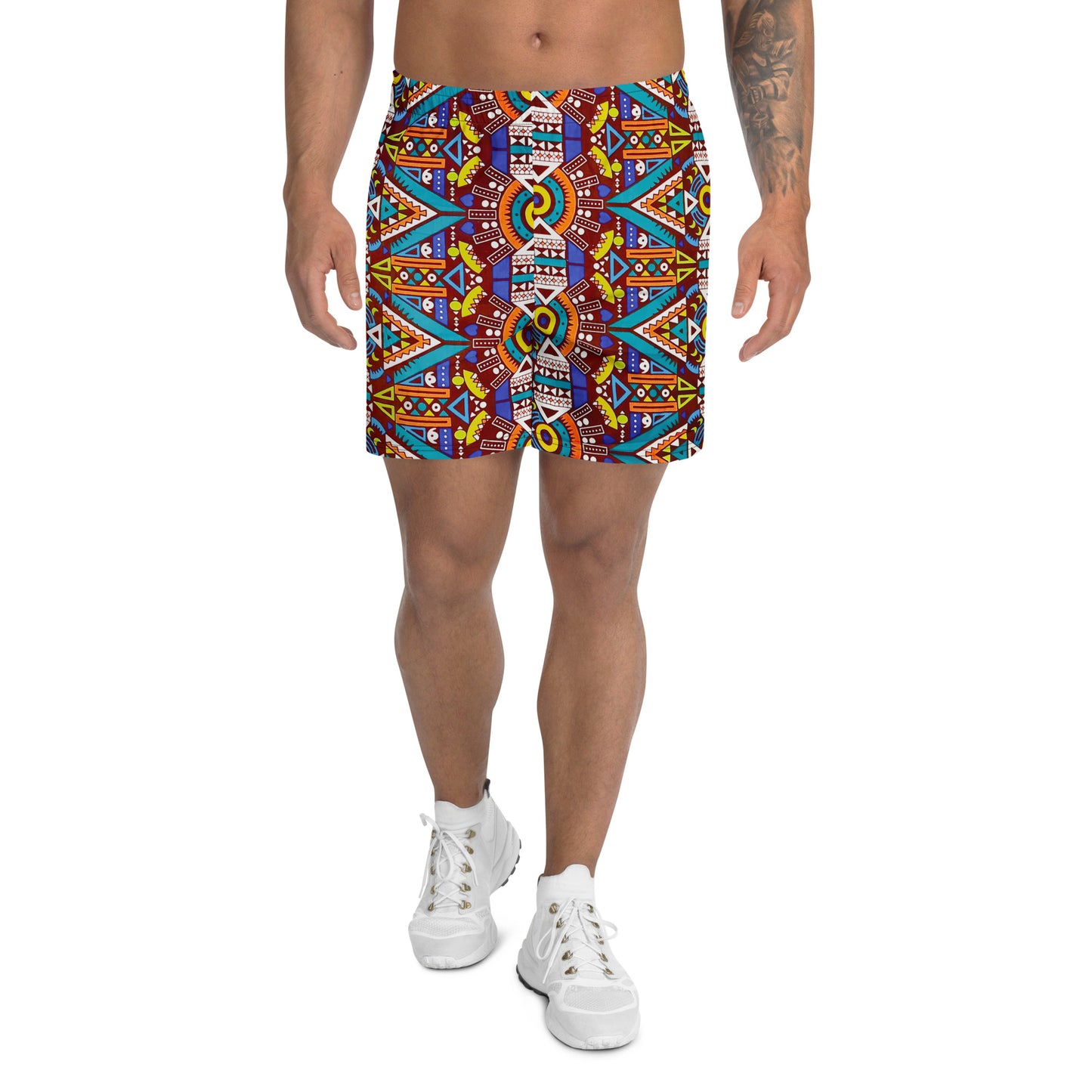 Odyssey Aztec Recycled Men's Athletic Performance Shorts - 6.5" Inseam