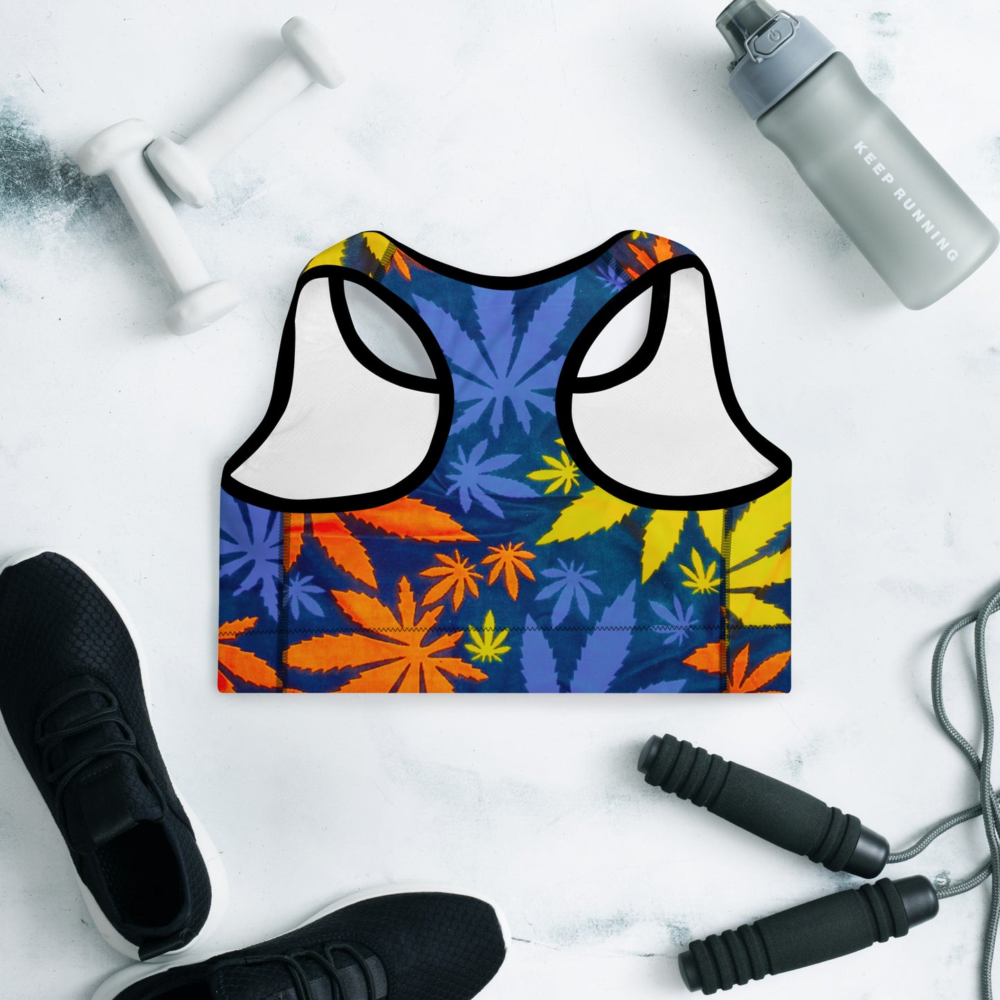 Mari Electric Racerback Sports Bra - Moisture-Wicking Performance Stretch