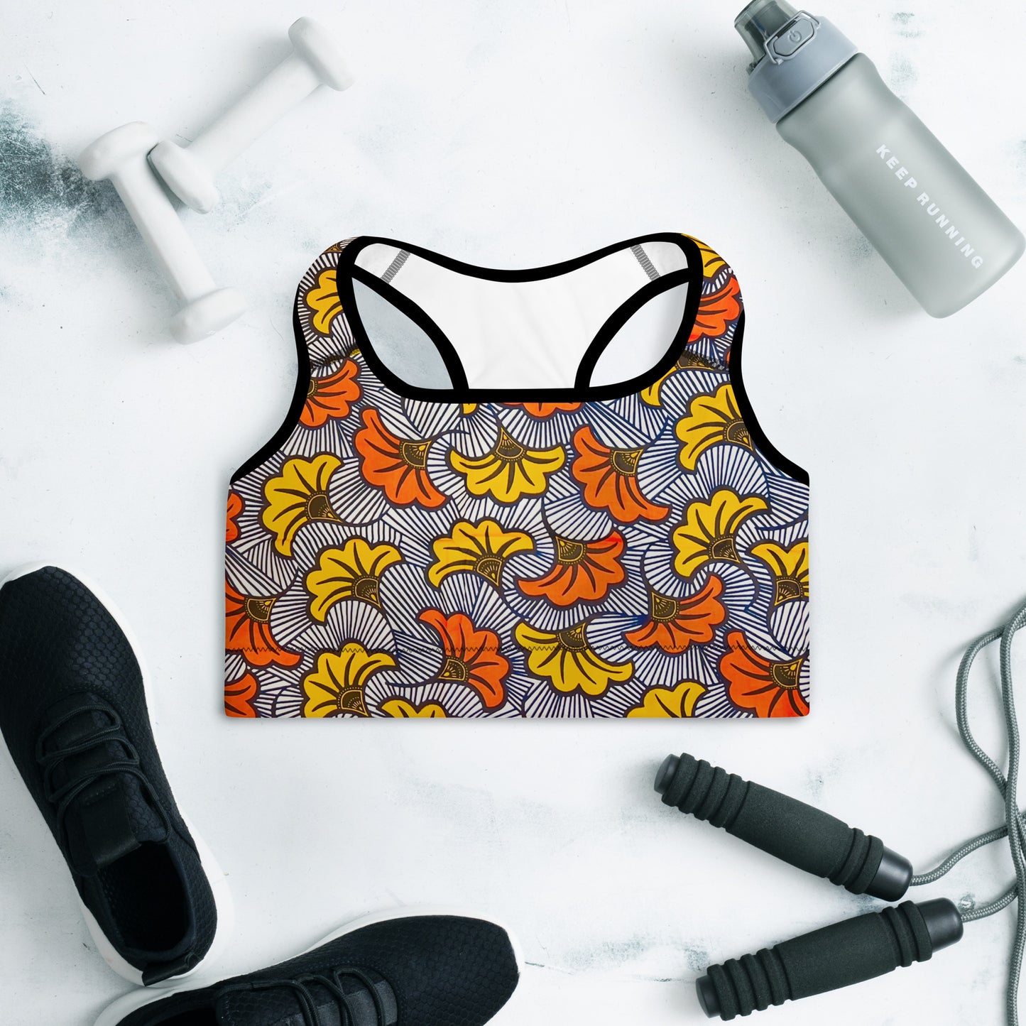 Adun Print Padded Sports Bra