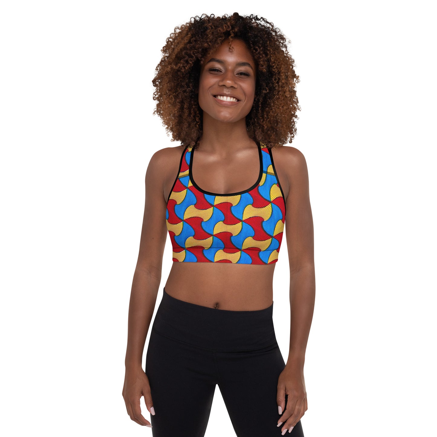 Santi Wave Racerback Sports Bra  - Moisture-Wicking Performance Stretch