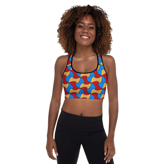 Santi Wave Racerback Sports Bra  - Moisture-Wicking Performance Stretch