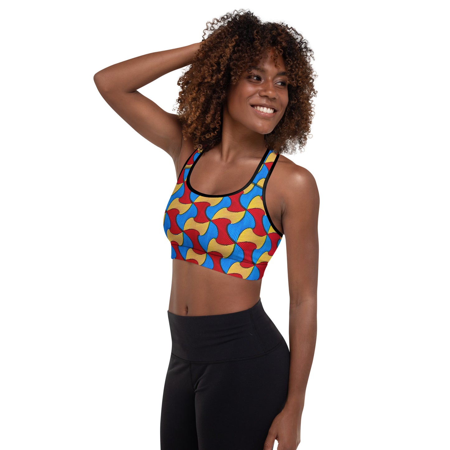 Santi Wave Racerback Sports Bra  - Moisture-Wicking Performance Stretch