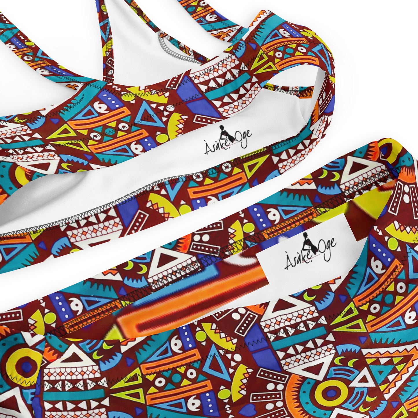 Odyssey Aztec High-Waist African Print Bikini