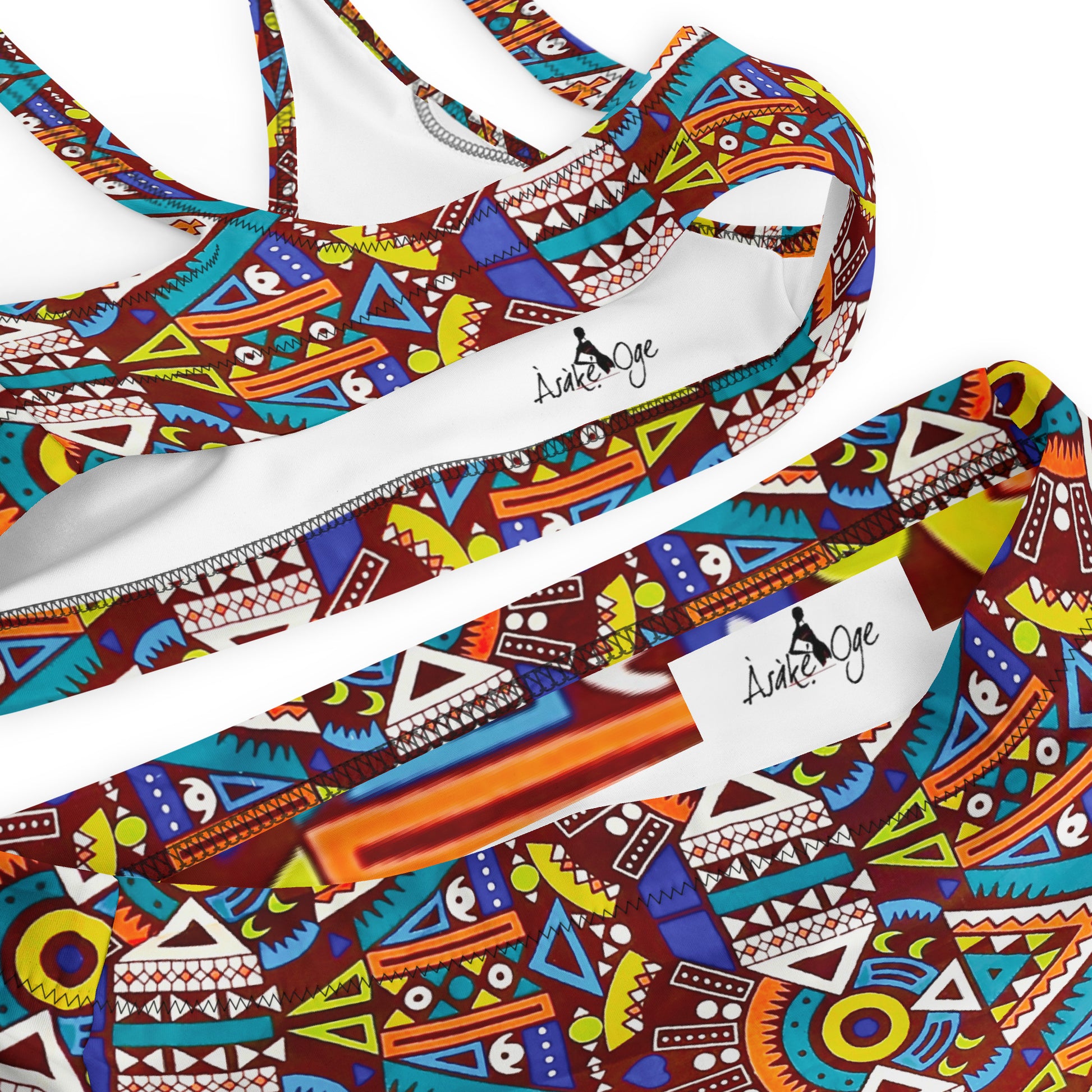 Odyssey Aztec High-Waist African Print Bikini