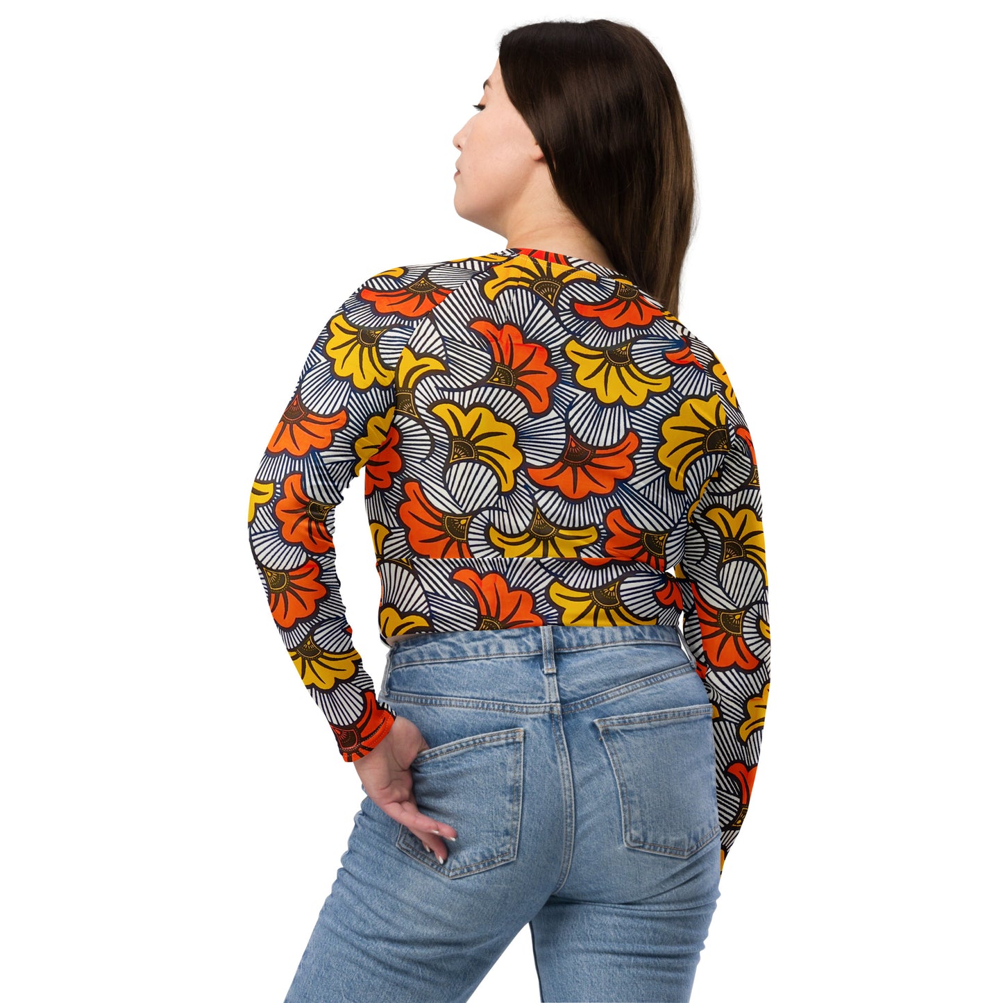 Adun long-sleeve crop top