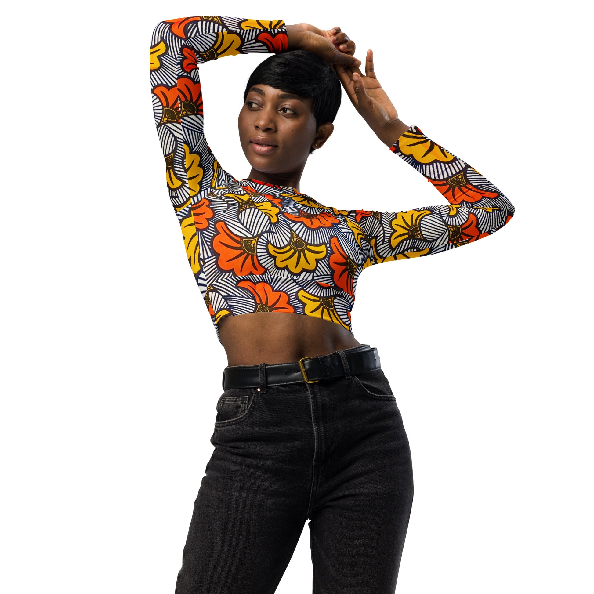 Adun long-sleeve crop top