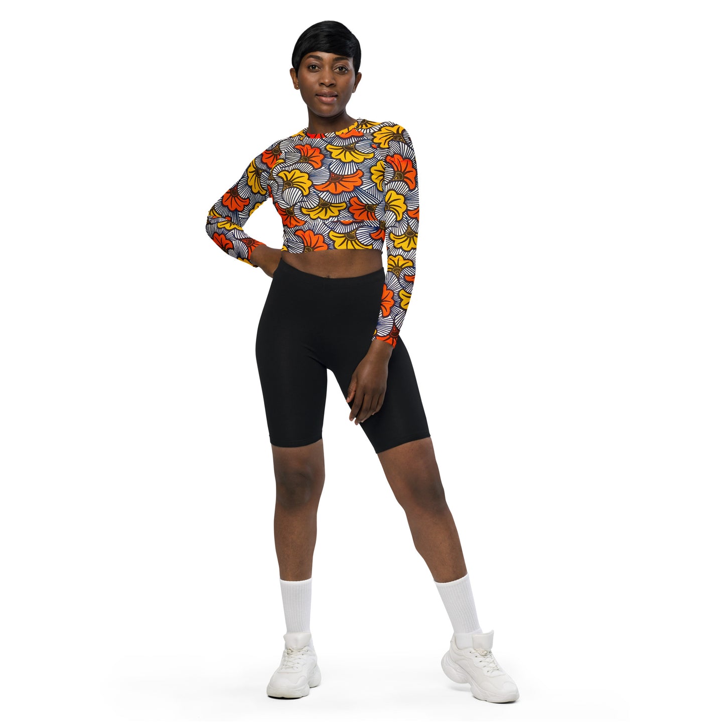 Adun long-sleeve crop top