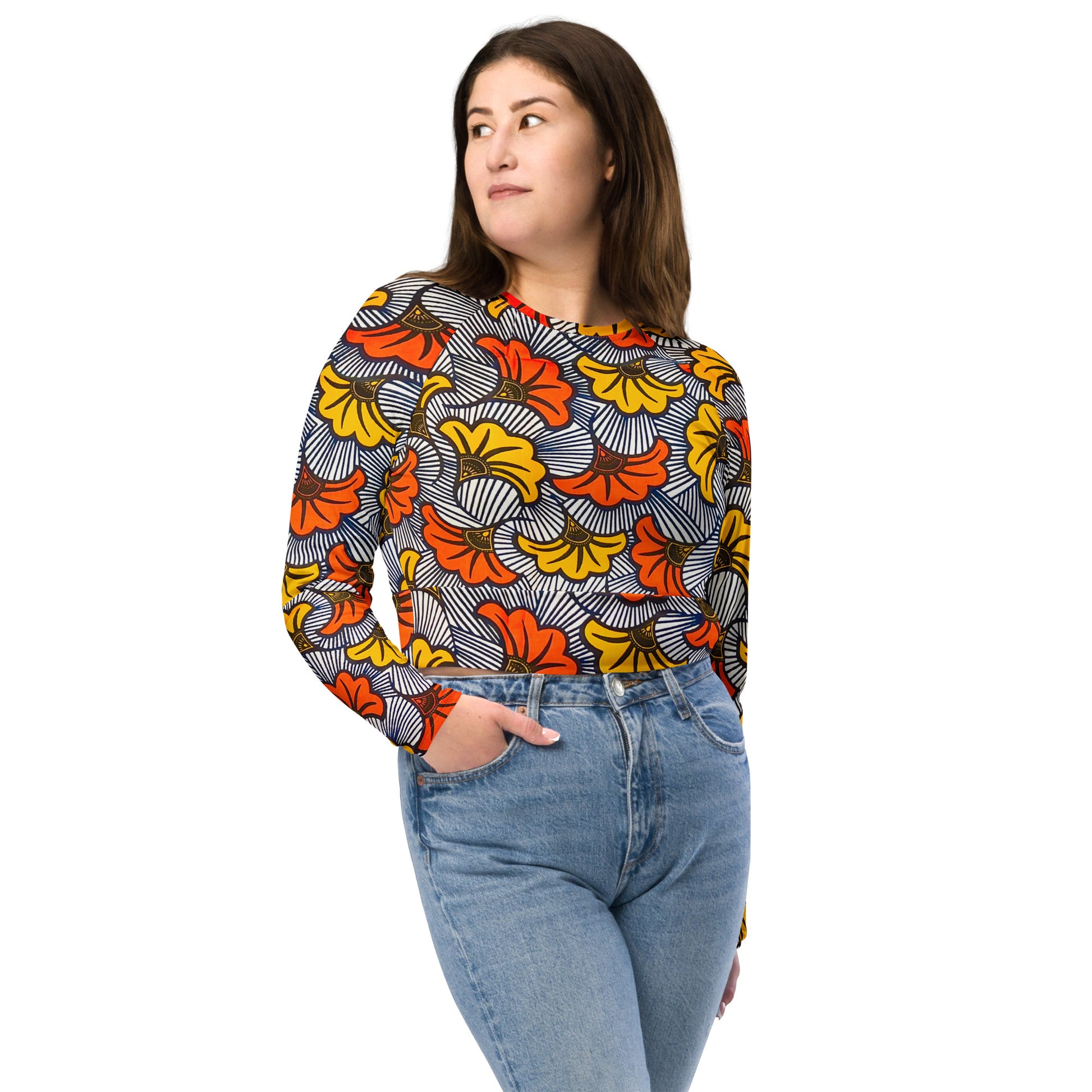Adun long-sleeve crop top