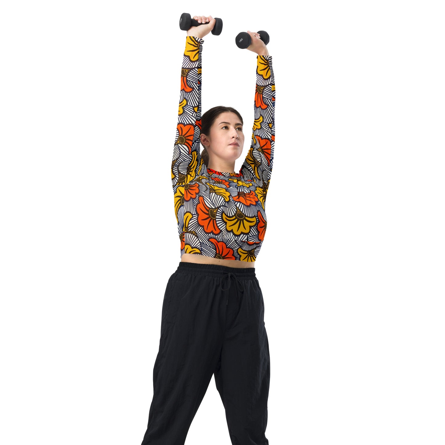 Adun long-sleeve crop top