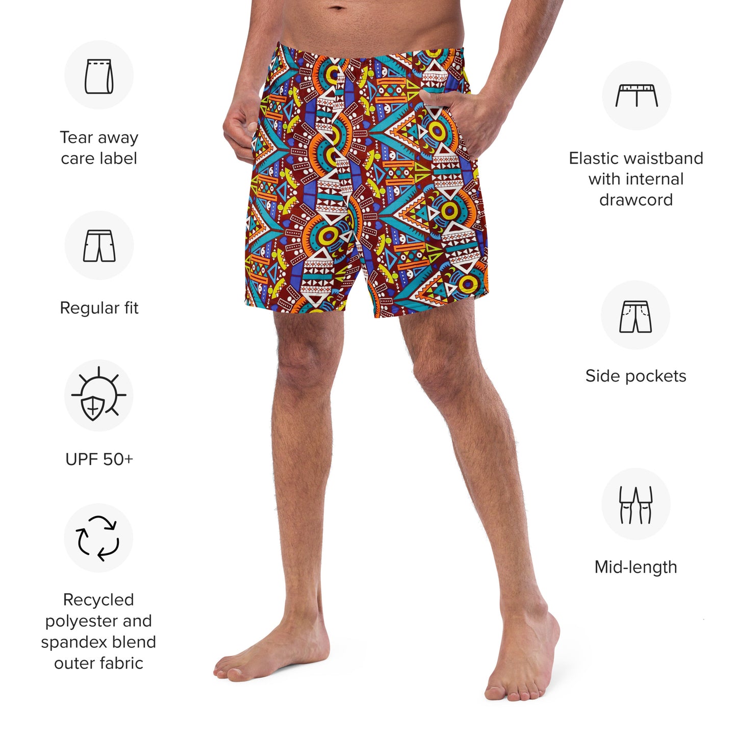 Odyssey Aztec Men's Swim Trunks