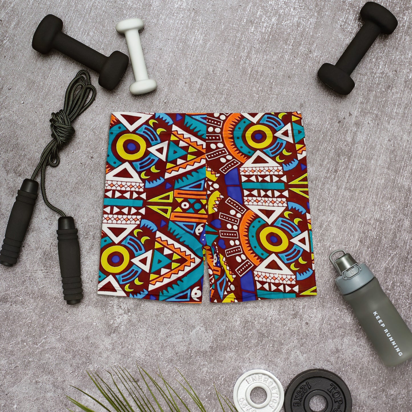 Tozi Yoga Print Sports Shorts