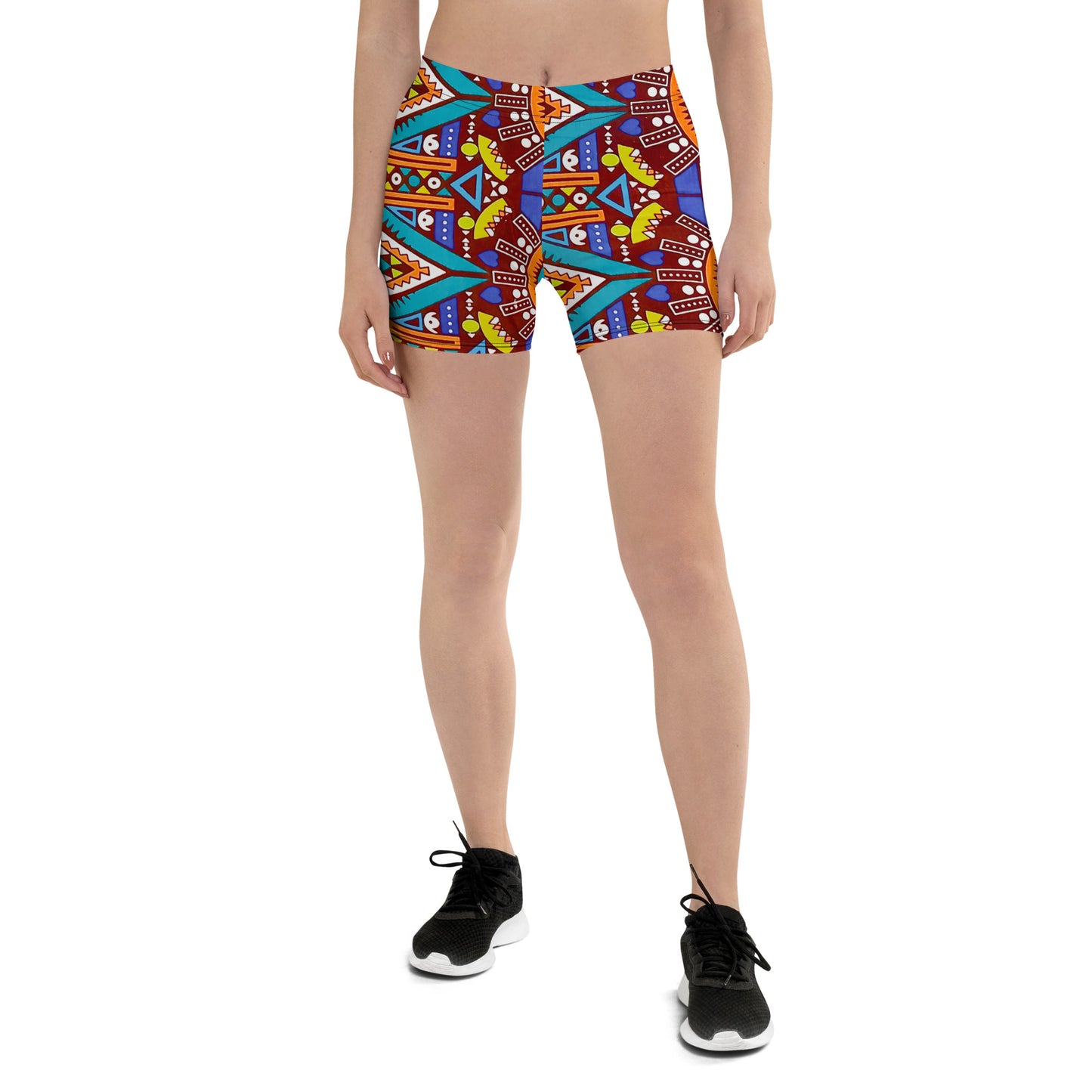 Tozi Yoga Print Sports Shorts