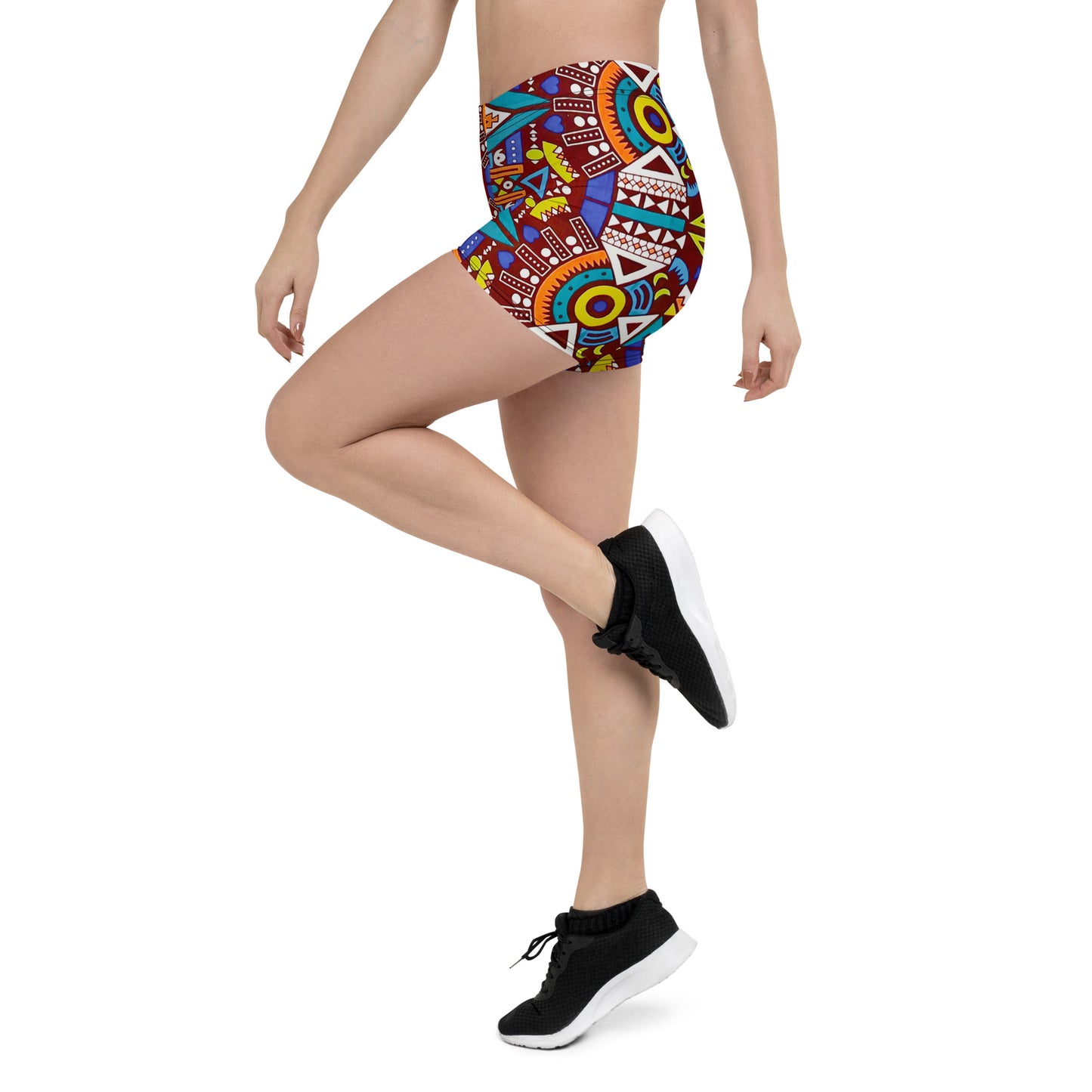 Tozi Yoga Print Sports Shorts