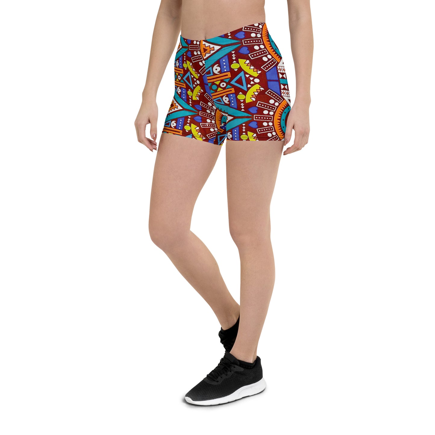 Tozi Yoga Print Sports Shorts