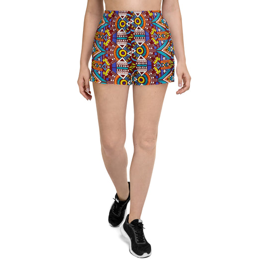 Odyssey Aztec Recycled Women's Athletic Performance Shorts - 2.5" Inseam
