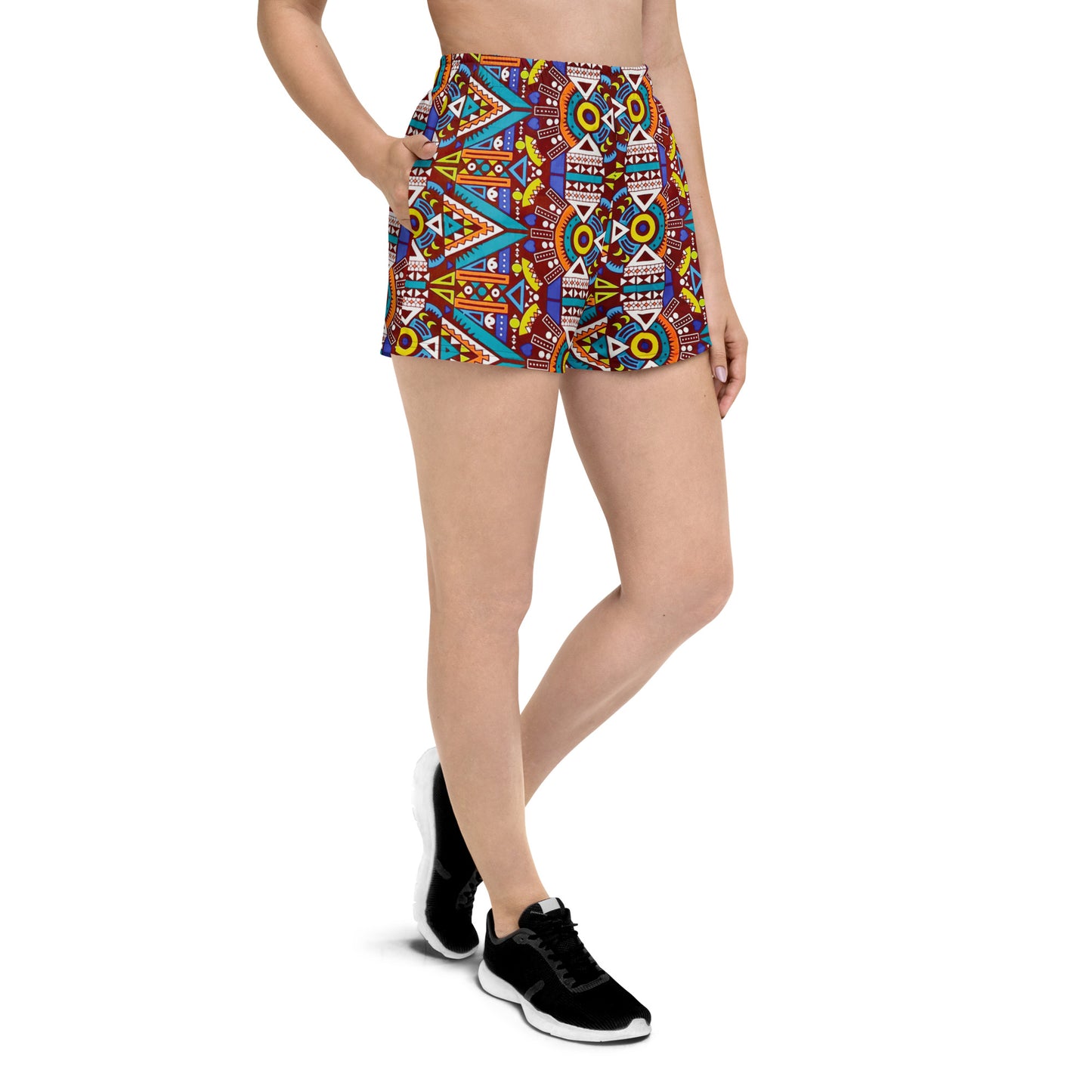 Odyssey Aztec Recycled Women's Athletic Performance Shorts - 2.5" Inseam