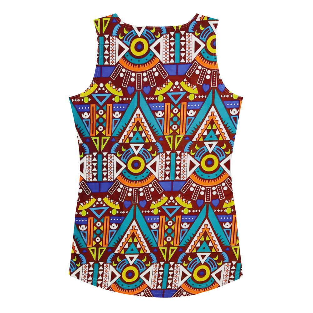 Odyssey Aztec Women’s Tribal Print Tank Top - Microfiber Stretch