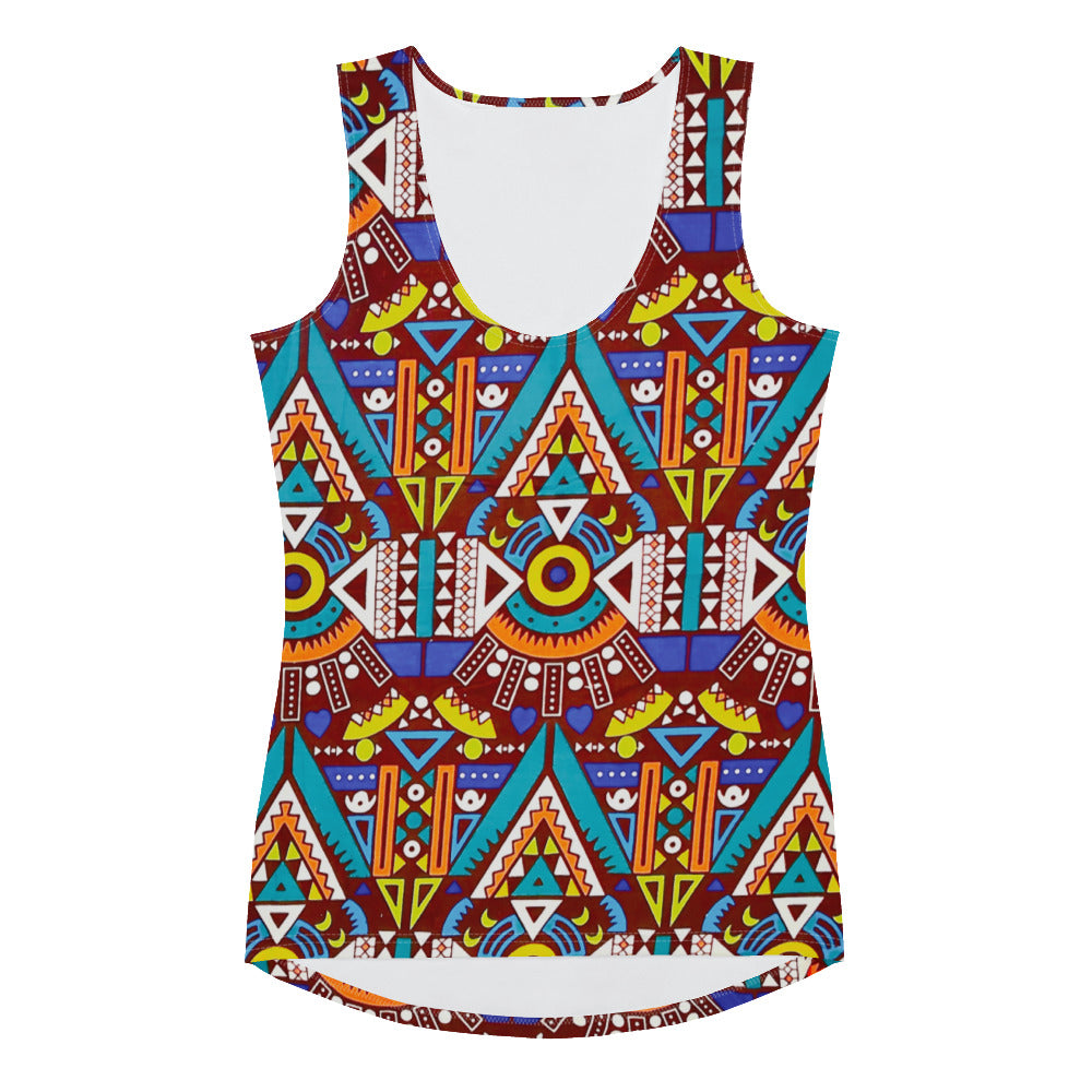 Odyssey Aztec Women’s Tribal Print Tank Top - Microfiber Stretch